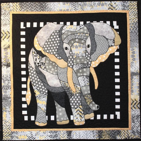 Elephant 2025 applique quilt