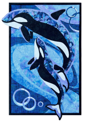 Toni Whitney Design Orcas Whale Applique Quilt Pattern Example