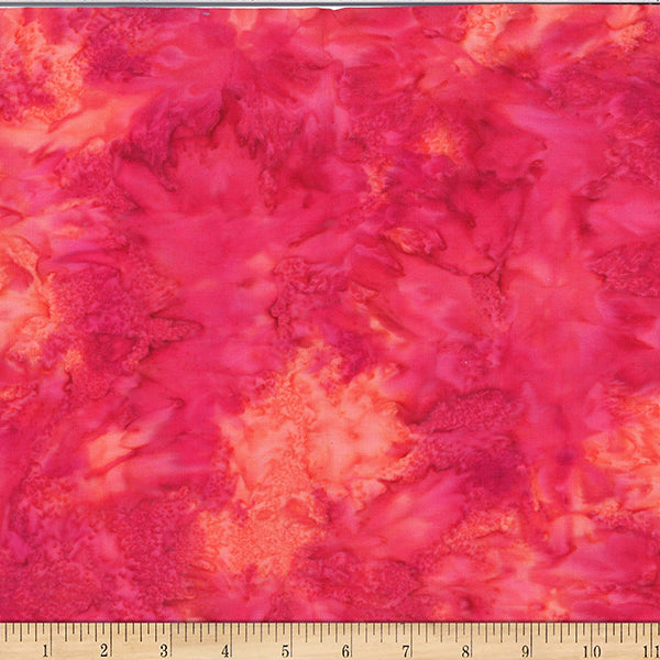 Hoffman Fabrics 1384 Smoothies Geranium Batik Fabric 1384-114-Geranium