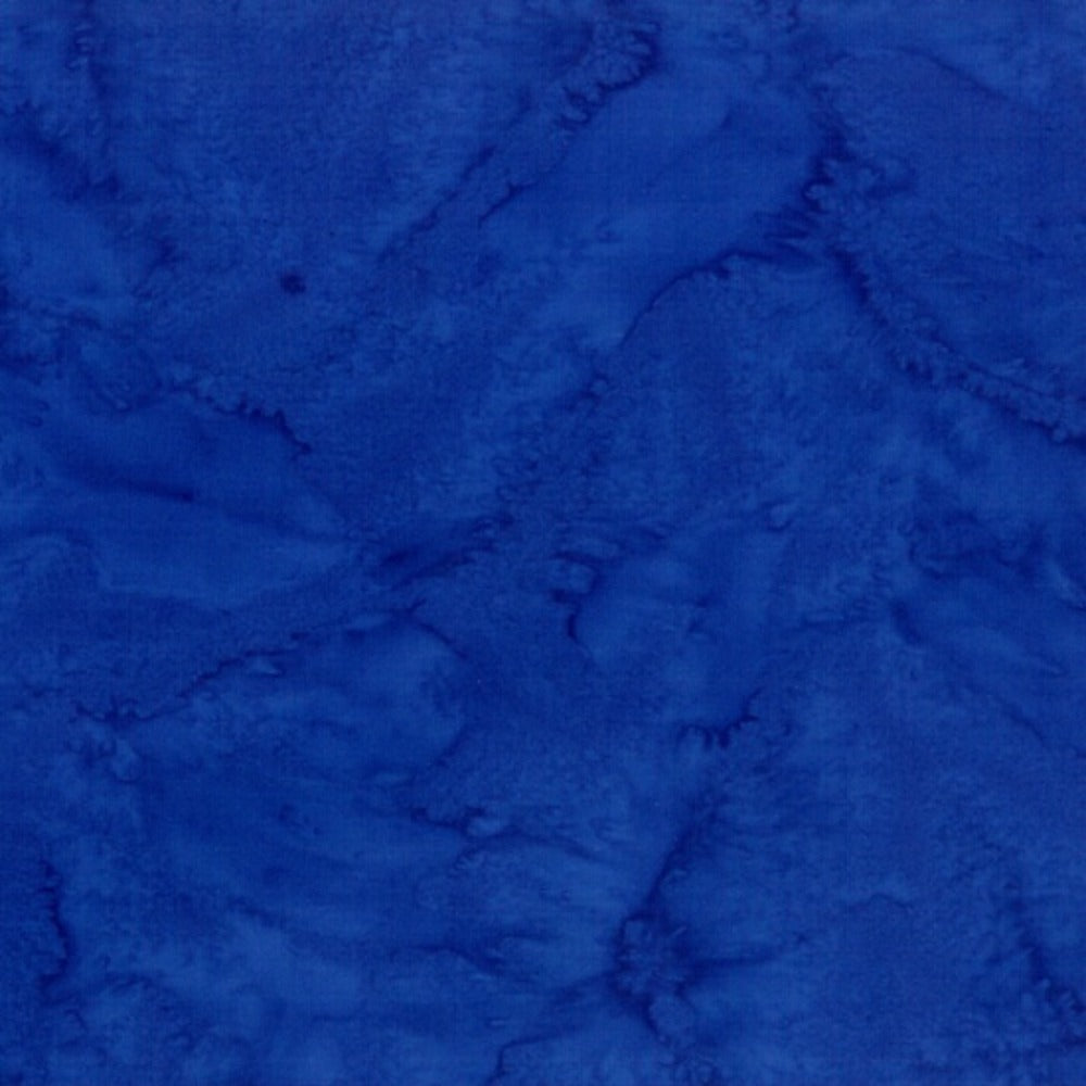 Hoffman Fabrics Watercolors Cobalt Blue Batik Fabric 1895-17-Cobalt