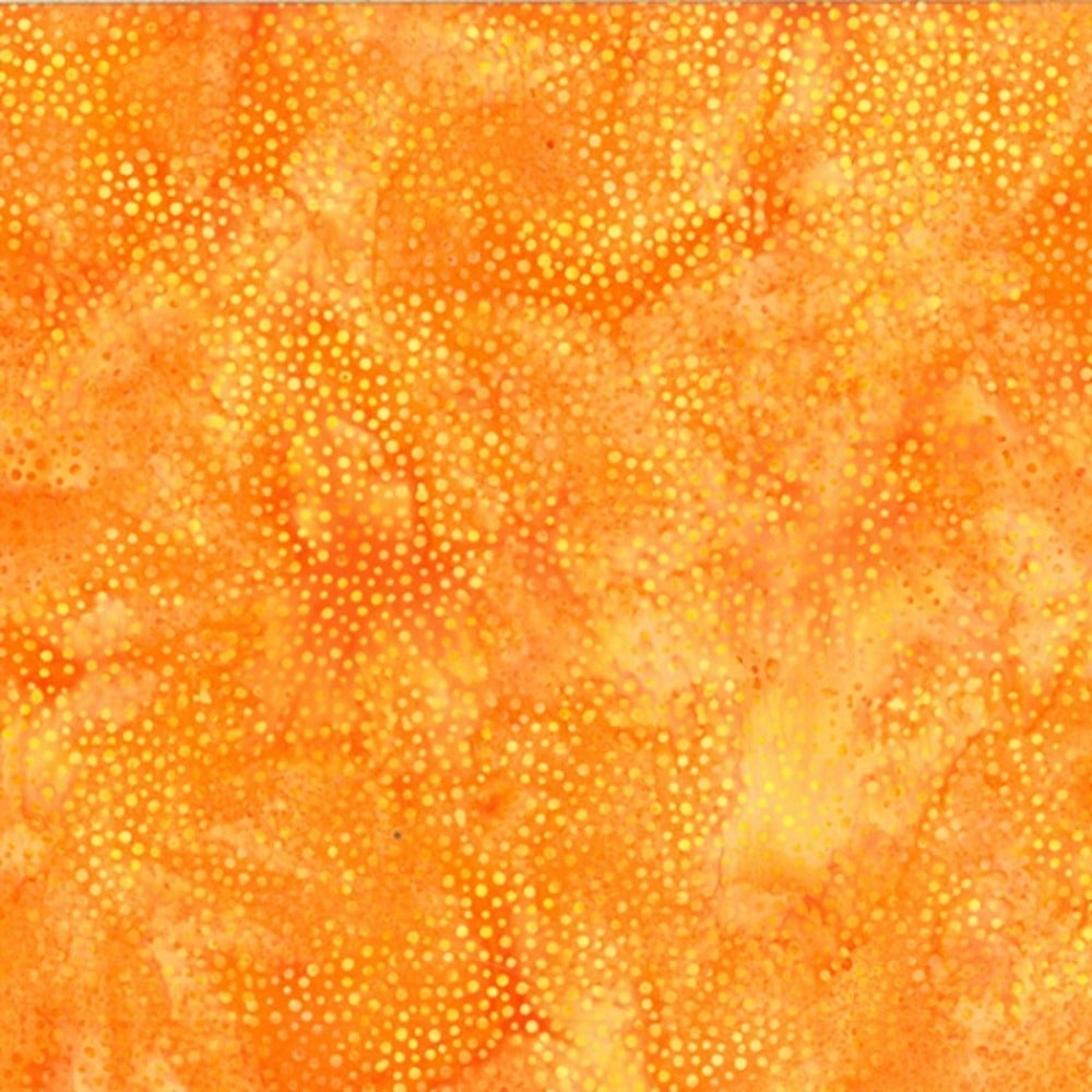 Hoffman Fabrics Dot Orange Batik Fabric 885-13-Orange