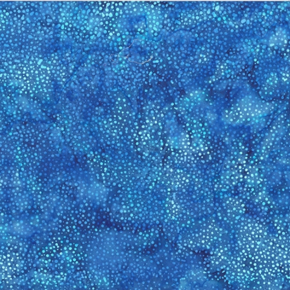 Hoffman Fabrics Dot Mermaid Blue Batik Fabric 885-718-Mermaid