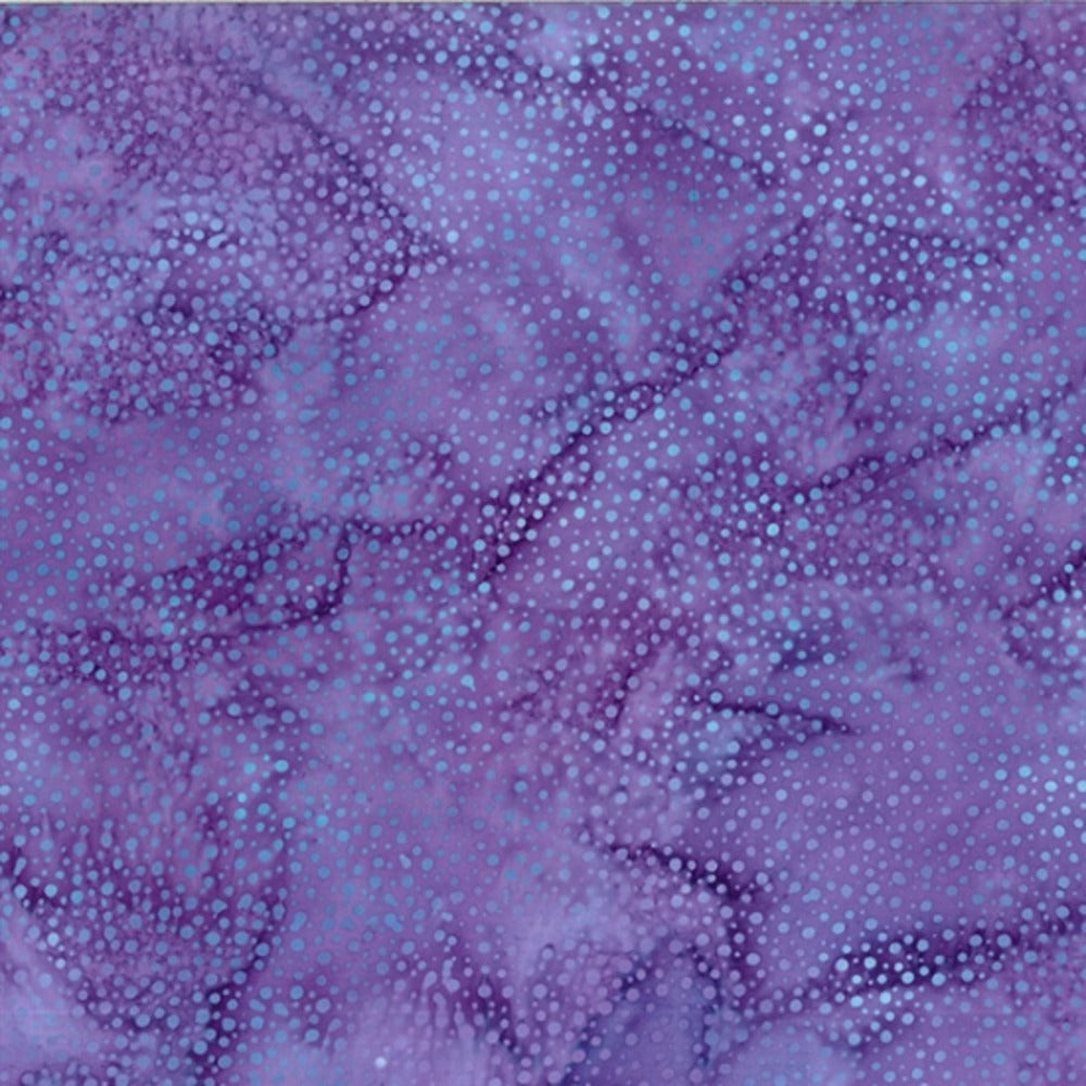 Hoffman Fabrics Dot Amethyst Batik Fabric 885-91-Amethyst