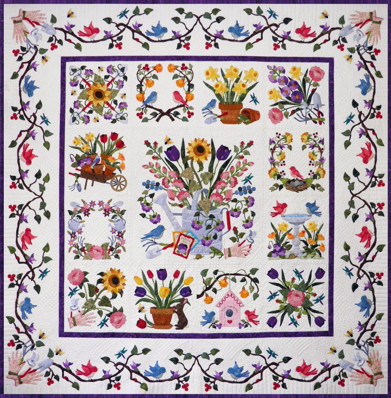 P3 Designs Baltimore Spring BOM Applique Quilt Pattern Set