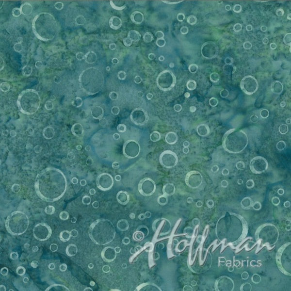 Hoffman Fabrics From the Depths Nirvana Bubbles Batik Fabric Q2165-538-Nirvana