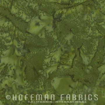 Hoffman Fabrics Watercolors Tavarua Green Batik Fat Quarter 1895-365-Tavarua