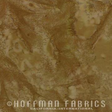 Hoffman Fabrics Watercolors Khaki Brown Green Batik Fat Quarter 1895-49-Khaki