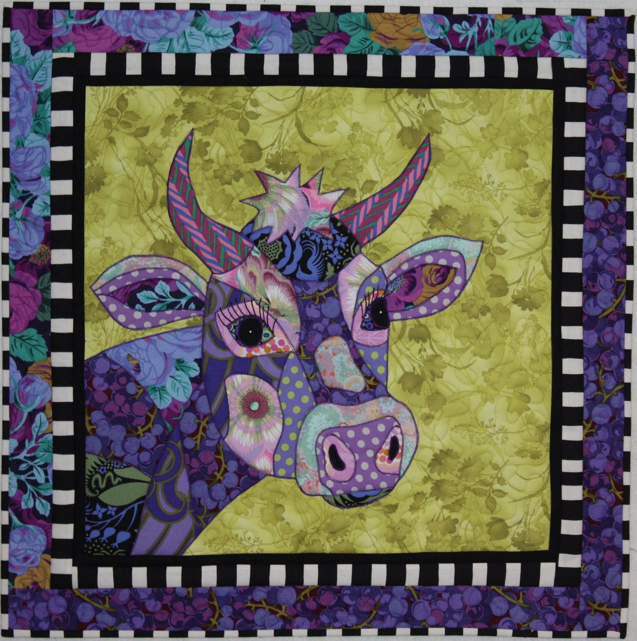 BJ Designs & Patterns Jersey Girl Cow Applique Quilt Pattern