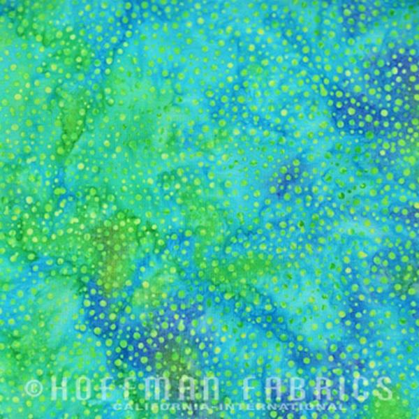 Hoffman Fabrics Dot Parakeet Blue Green Batik Fat Quarter 885-271-Parakeet