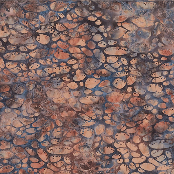 Hoffman Fabrics River Run Gravel River Rock Batik Fabric R2289-305-Gravel